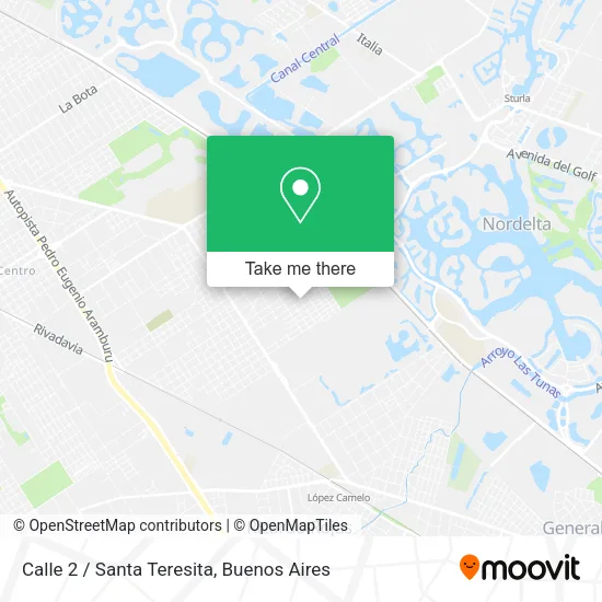 Calle 2 / Santa Teresita map