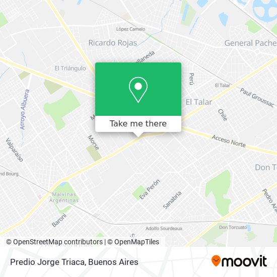 Predio Jorge Triaca map