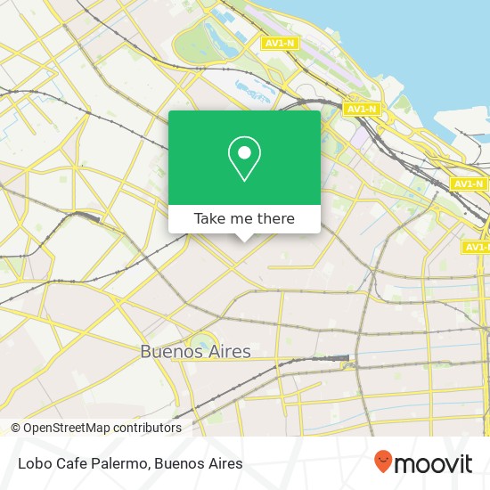 Lobo Cafe Palermo map