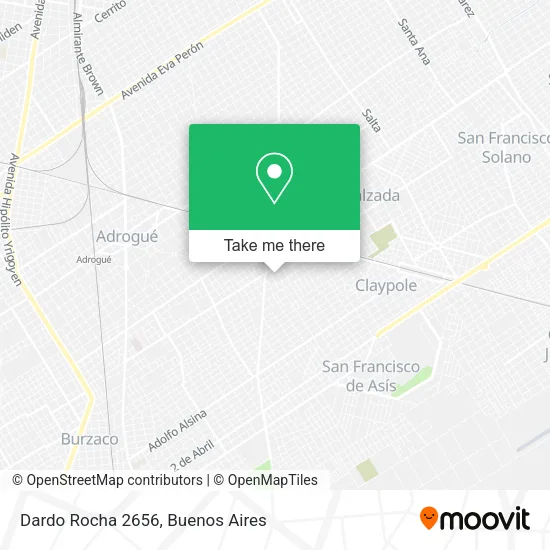 Mapa de Dardo Rocha 2656