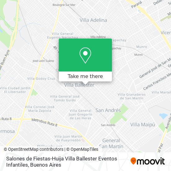 Salones de Fiestas-Huija Villa Ballester Eventos Infantiles map