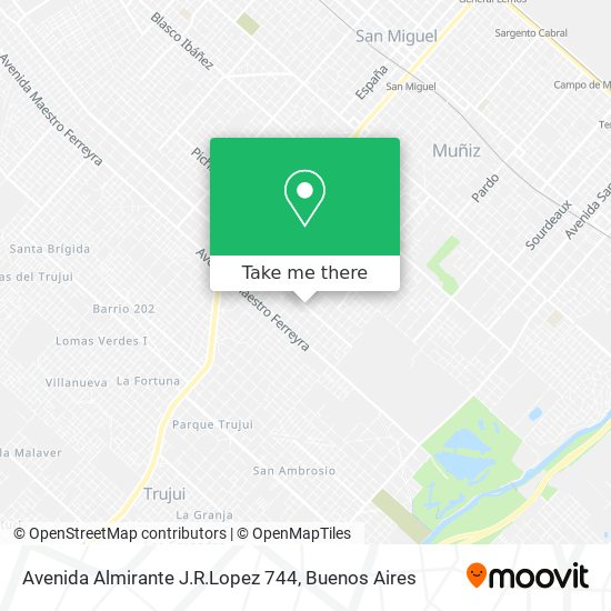 Avenida Almirante J.R.Lopez 744 map