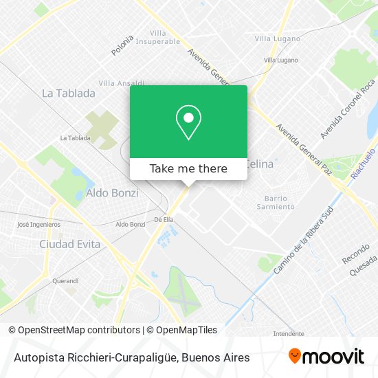 Autopista Ricchieri-Curapaligüe map