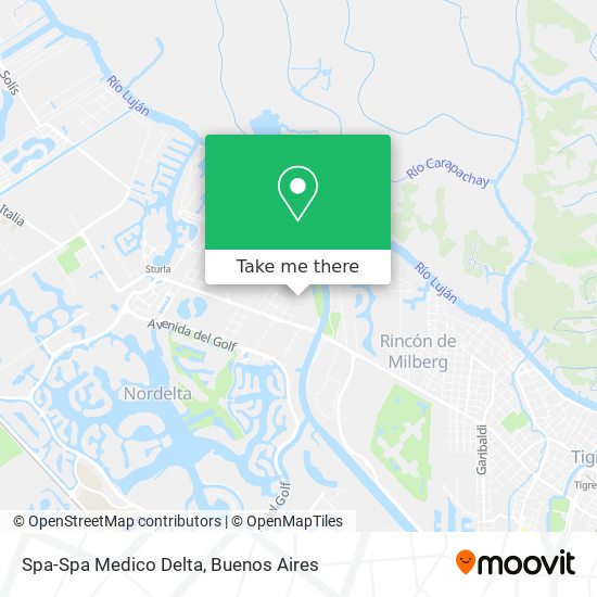 Mapa de Spa-Spa Medico Delta
