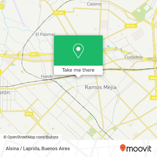 Alsina / Laprida map