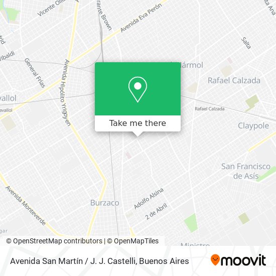 Avenida San Martín / J. J. Castelli map