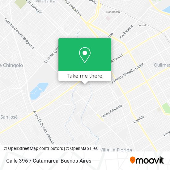 Calle 396 / Catamarca map