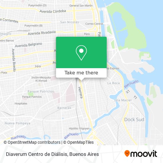 Mapa de Diaverum Centro de Diálisis