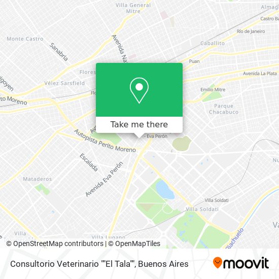 Consultorio Veterinario ""El Tala"" map