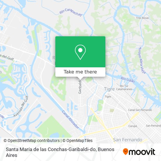 Santa María de las Conchas-Garibaldi-do map