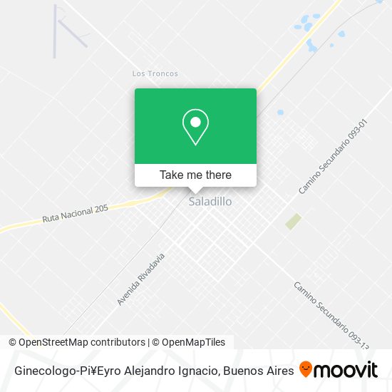 Ginecologo-Pi¥Eyro Alejandro Ignacio map