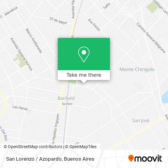 San Lorenzo / Azopardo map