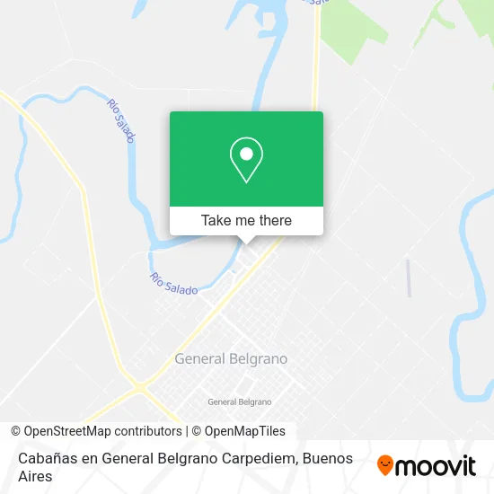 Mapa de Cabañas en General Belgrano Carpediem