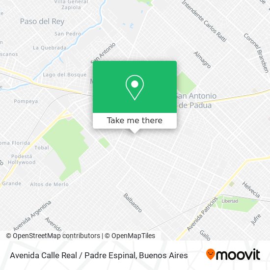 Mapa de Avenida Calle Real / Padre Espinal