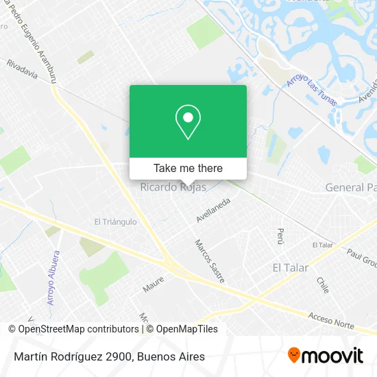 Martín Rodríguez 2900 map