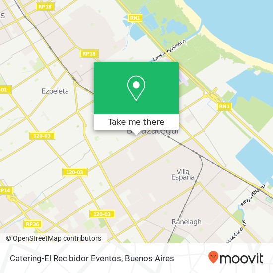 Catering-El Recibidor Eventos map