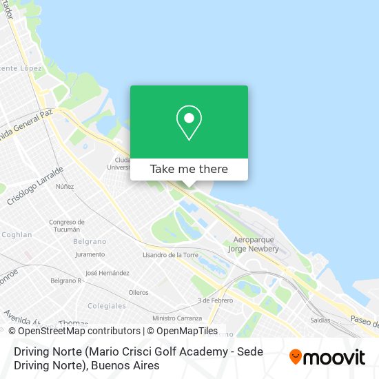 Driving Norte (Mario Crisci Golf Academy - Sede Driving Norte) map