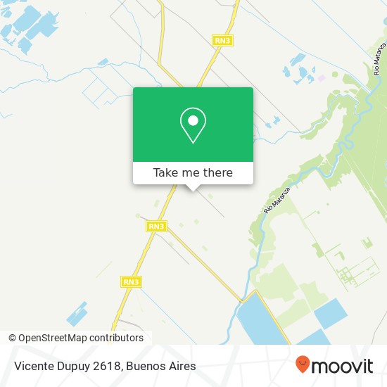 Vicente Dupuy 2618 map