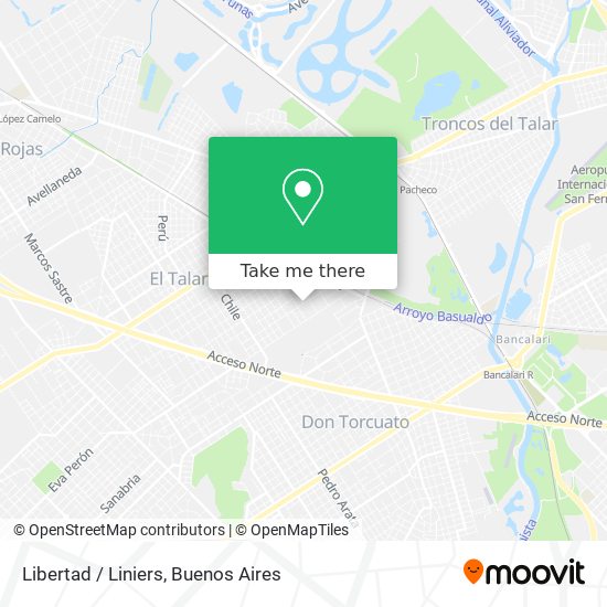 Libertad / Liniers map