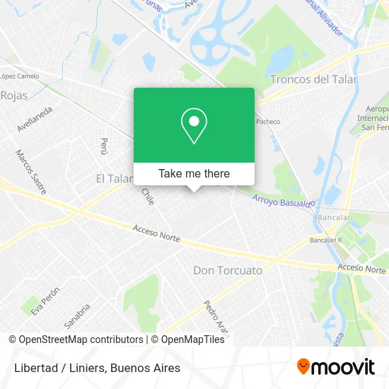 Libertad / Liniers map