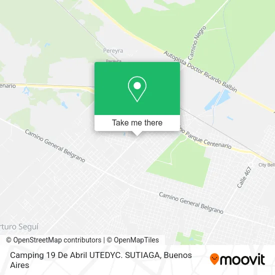 Camping 19 De Abril UTEDYC. SUTIAGA map