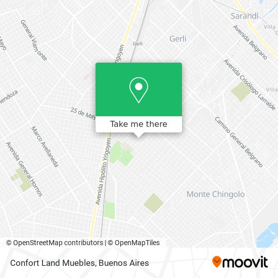 Confort Land Muebles map