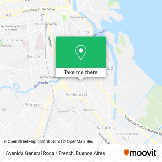 Avenida General Roca / French map