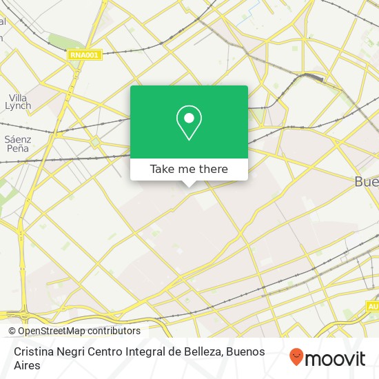 Cristina Negri Centro Integral de Belleza map