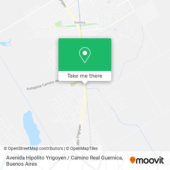 Avenida Hipólito Yrigoyen / Camino Real Guernica map