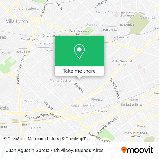 Juan Agustín García / Chivilcoy map