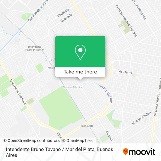 Intendente Bruno Tavano / Mar del Plata map