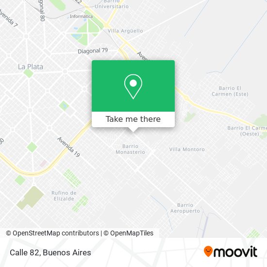 Calle 82 map