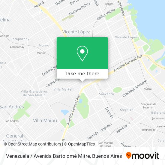 Venezuela / Avenida Bartolomé Mitre map
