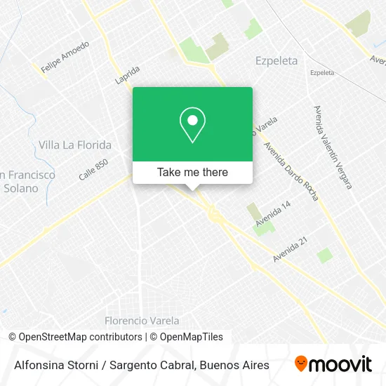 Alfonsina Storni / Sargento Cabral map