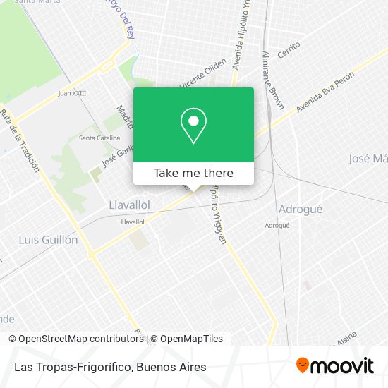 Las Tropas-Frigorífico map