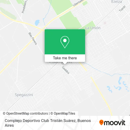 Mapa de Complejo Deportivo Club Tristán Suárez