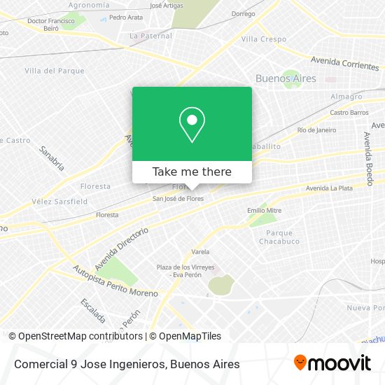 Comercial 9 Jose Ingenieros map