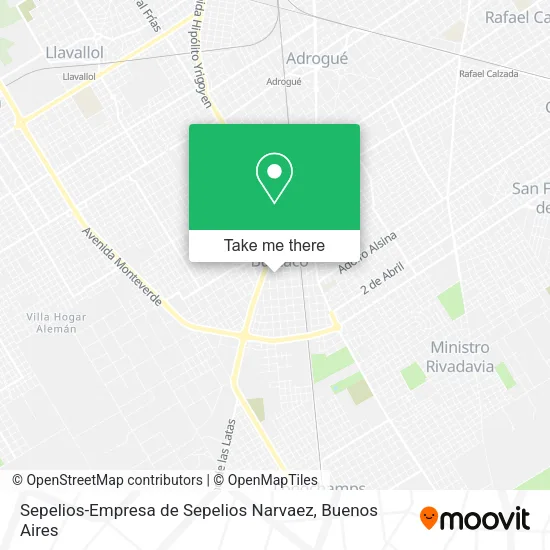 Sepelios-Empresa de Sepelios Narvaez map