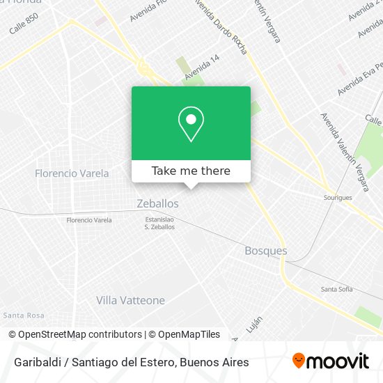 Garibaldi / Santiago del Estero map