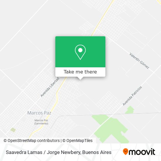 Saavedra Lamas / Jorge Newbery map