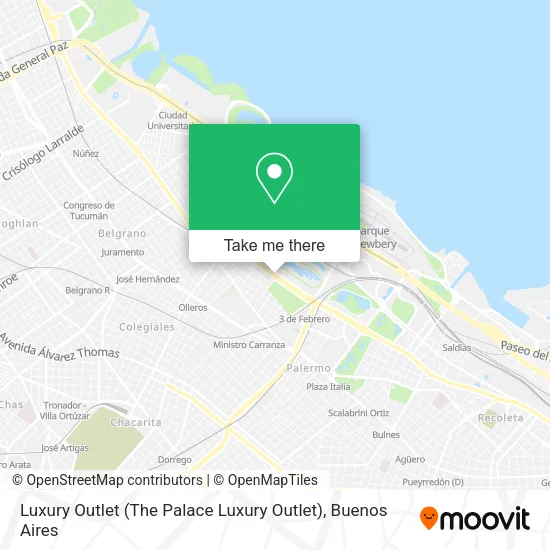 Mapa de Luxury Outlet (The Palace Luxury Outlet)