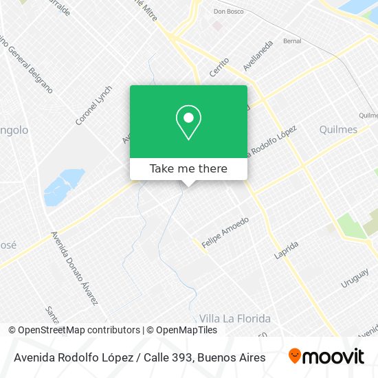 Avenida Rodolfo López / Calle 393 map