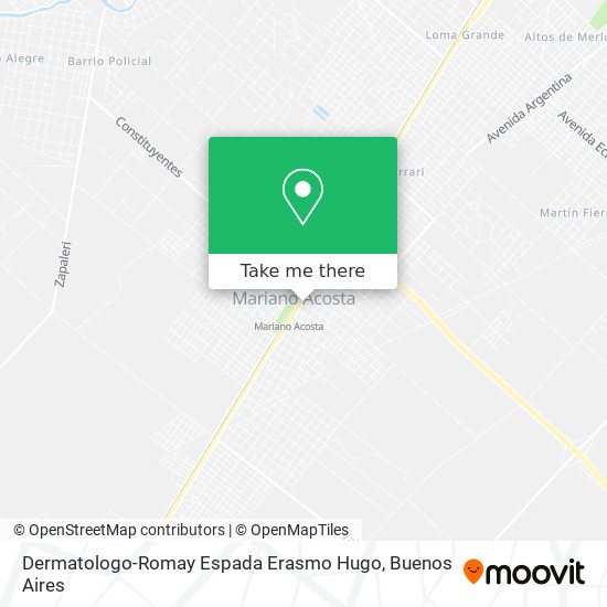 Dermatologo-Romay Espada Erasmo Hugo map