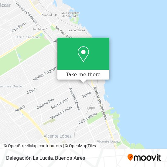 Delegación La Lucila map