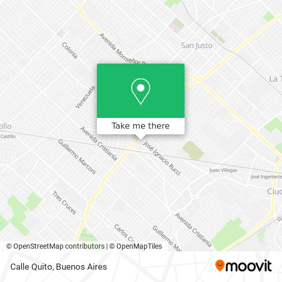 Mapa de Calle Quito