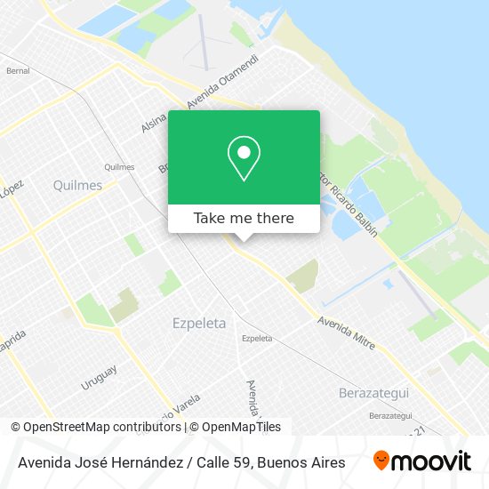 Avenida José Hernández / Calle 59 map