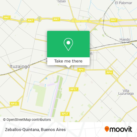 Mapa de Zeballos-Quintana