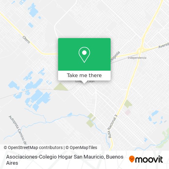 Asociaciones-Colegio Hogar San Mauricio map