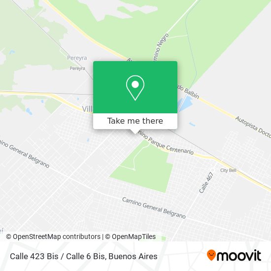 Calle 423 Bis / Calle 6 Bis map