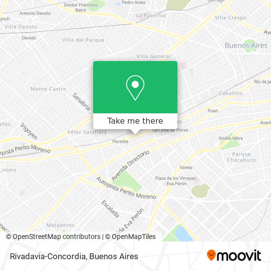 Rivadavia-Concordia map